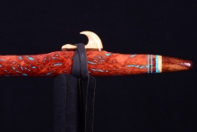 Jarrah Burl Native American Flute, Minor, Mid A#-4, #I14C